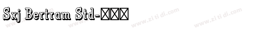 Sxj Bertram Std字体转换